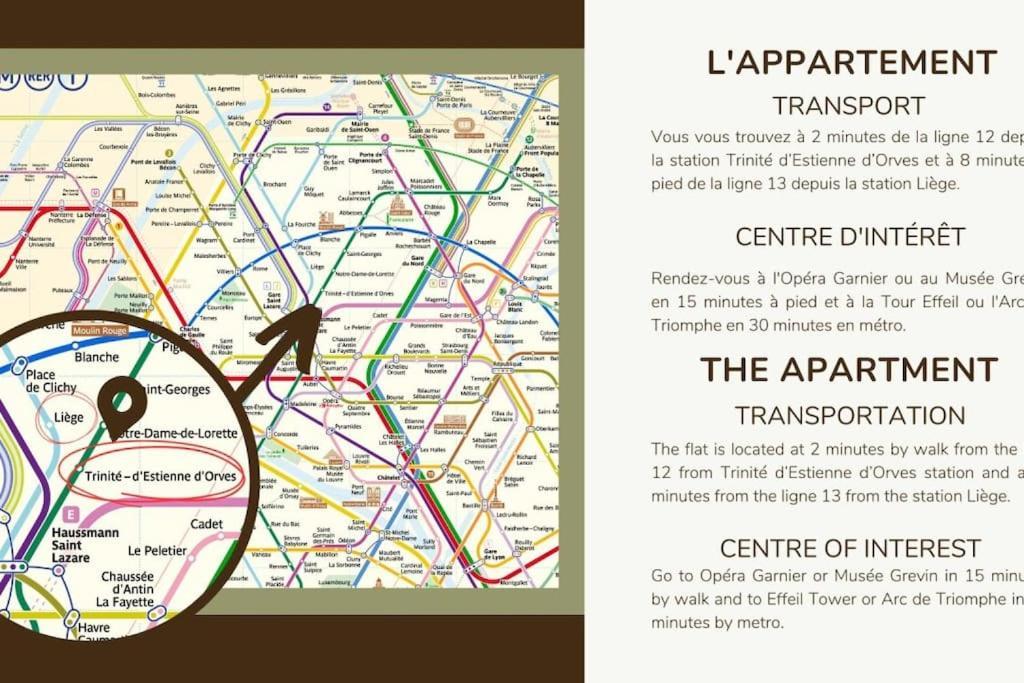 Appartamento 02.appart 4pers#1 Bedroom#pigalle#opéra#paris 9
